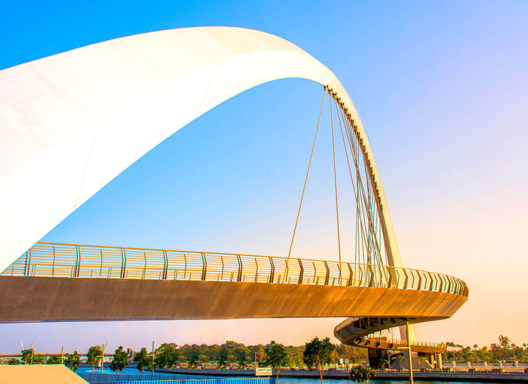Bridge Near Dubai Sustainability Transformation